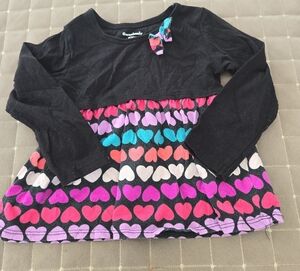 Garanimals Black and Colorful Heart Long Sleeve Shirt
